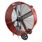 Maxx Air Barrel Air Circulator Fan, Mobile Mount, 42 in Blade Dia, 120V, 9,500/13,300 cfm, Non-Oscillating BF42BD RED - alternate 6